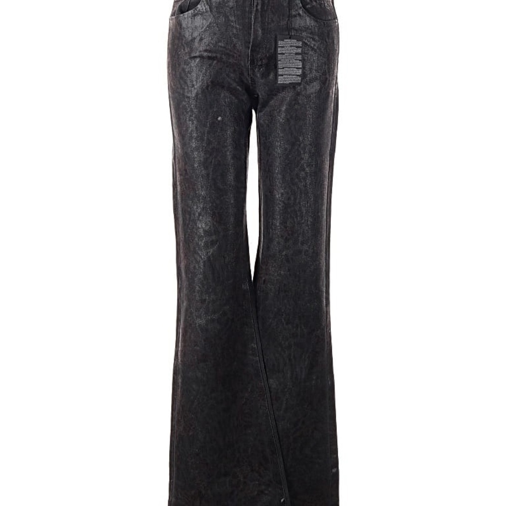 Forever 21 Charcoal Denim Jeans charcoal/red flare , unique design
